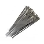 Set de 10 Abrazaderas Largas Acero Inoxidable 4.6mm X 300mm