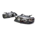 Ópticos delanteros LED para Chevrolet Aveo 04-06 fondo negro Junyan