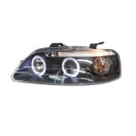 Ópticos delanteros LED para Chevrolet Aveo 04-06 fondo negro Junyan - Imagen 6