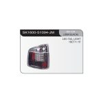 Focos traseros LED Chevrolet S10 94-01 fondo negro