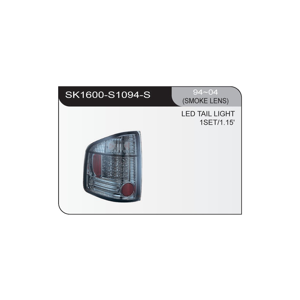 SK1600-S1094-S Focos traseros LED Chevrolet S10 94-01 ahumado - Imagen 1
