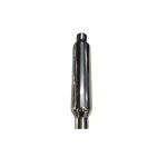 Escape pre silenciador cilíndrico 63mm acero inoxidable GT3 - Imagen 3